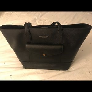 Marc Jacobs Saffiano Leather Black Tote